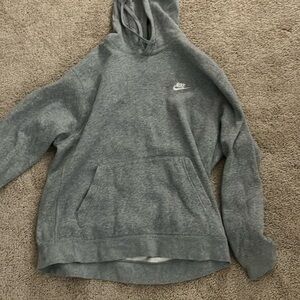 Grey Nike hoodie, large